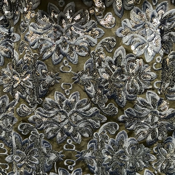 NWOT TAHARI Sequined Evening Dress - Picture 5 of 10